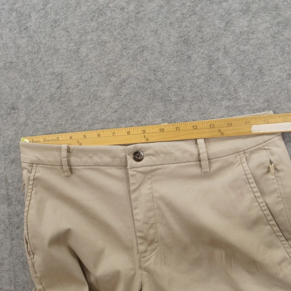 Birddogs Boom Boomstick Pants Beige Chino Flat Front Golf Mid Rise